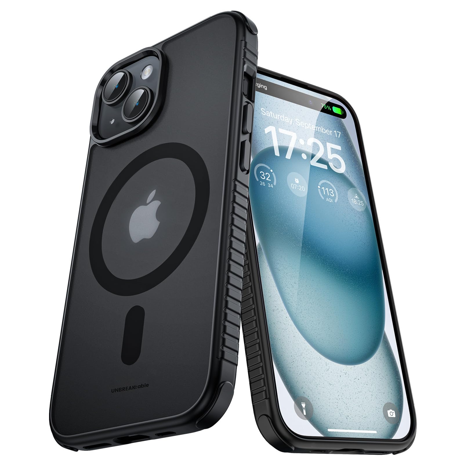 UNBREAKcable Magnetic Case for iPhone 15 [Compatible with MagSafe